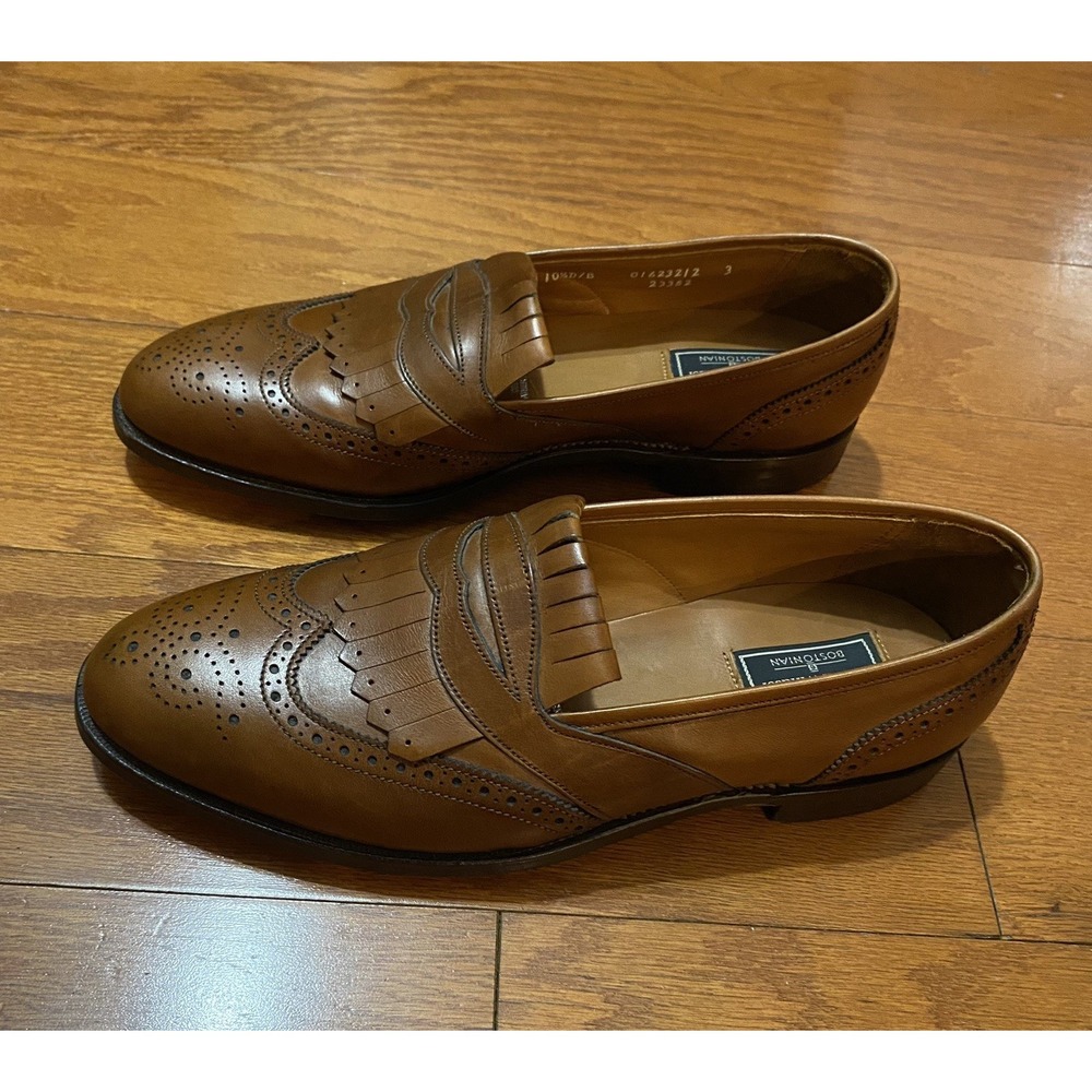 Bostonian‎ Crown Windsor Mens 10.5 D/B Loafers Oxford Shoes Brown Loafers In USA